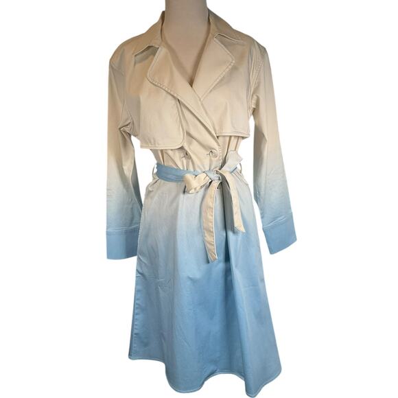 Scout the City x The Drop Ombre Trench Coat Size Small NWT lightweight cotton - Picture 1 of 12
